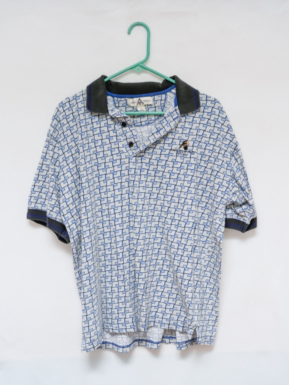 Vintage Blue Cross Basics Men's polo shirt - Size M, Like new